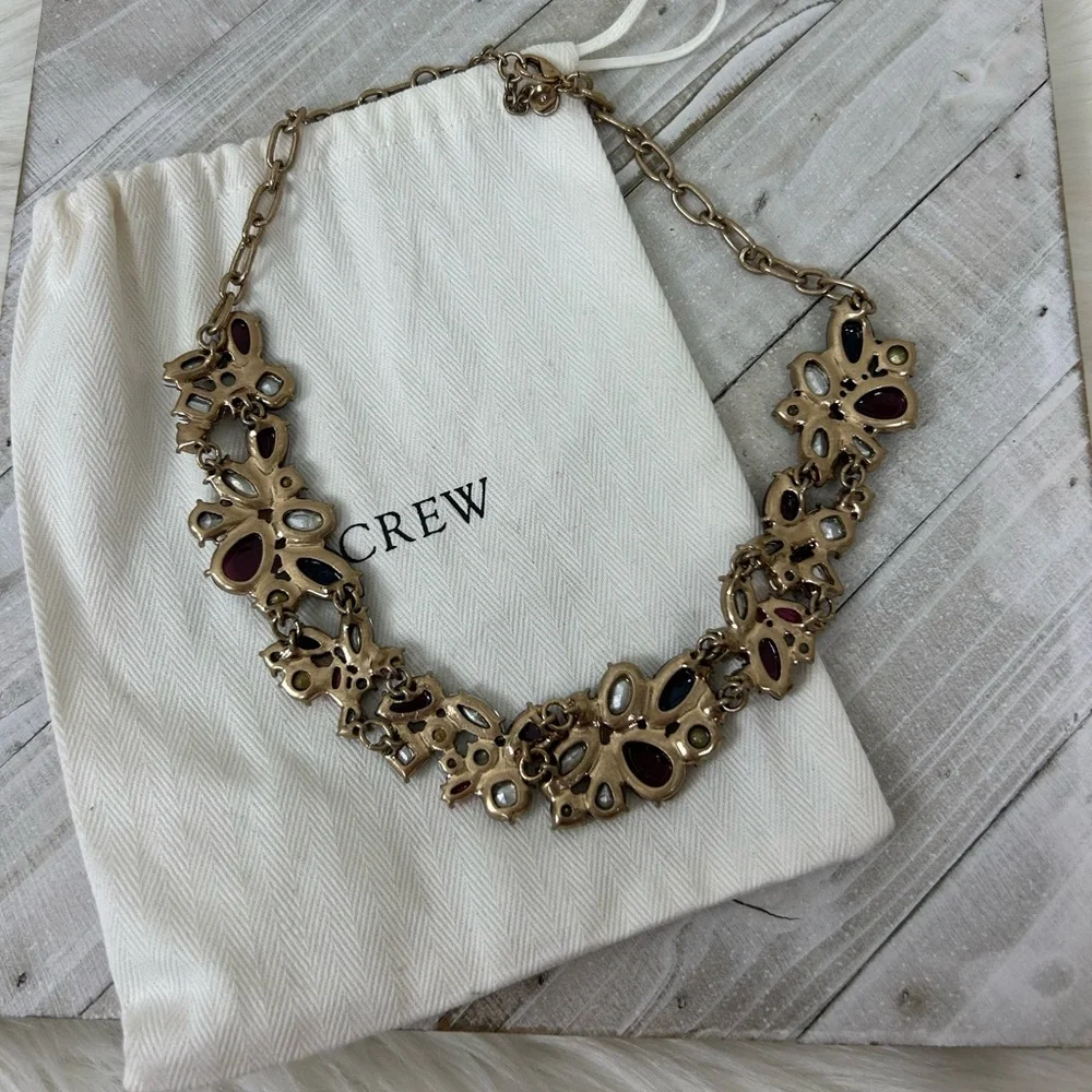 J. Crew Jewel Toned Cluster Confetti Collar Necklace